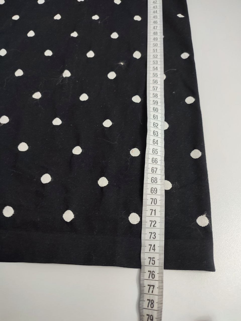 Юбка черная в белый горох 42 размер