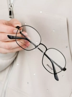 Оправа для очков для зрения женская металлическая круглая