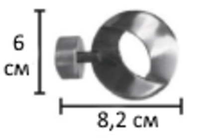 Наконечники "Мебиус Ост" для кованых карнизов d 20 мм, цвет бронза