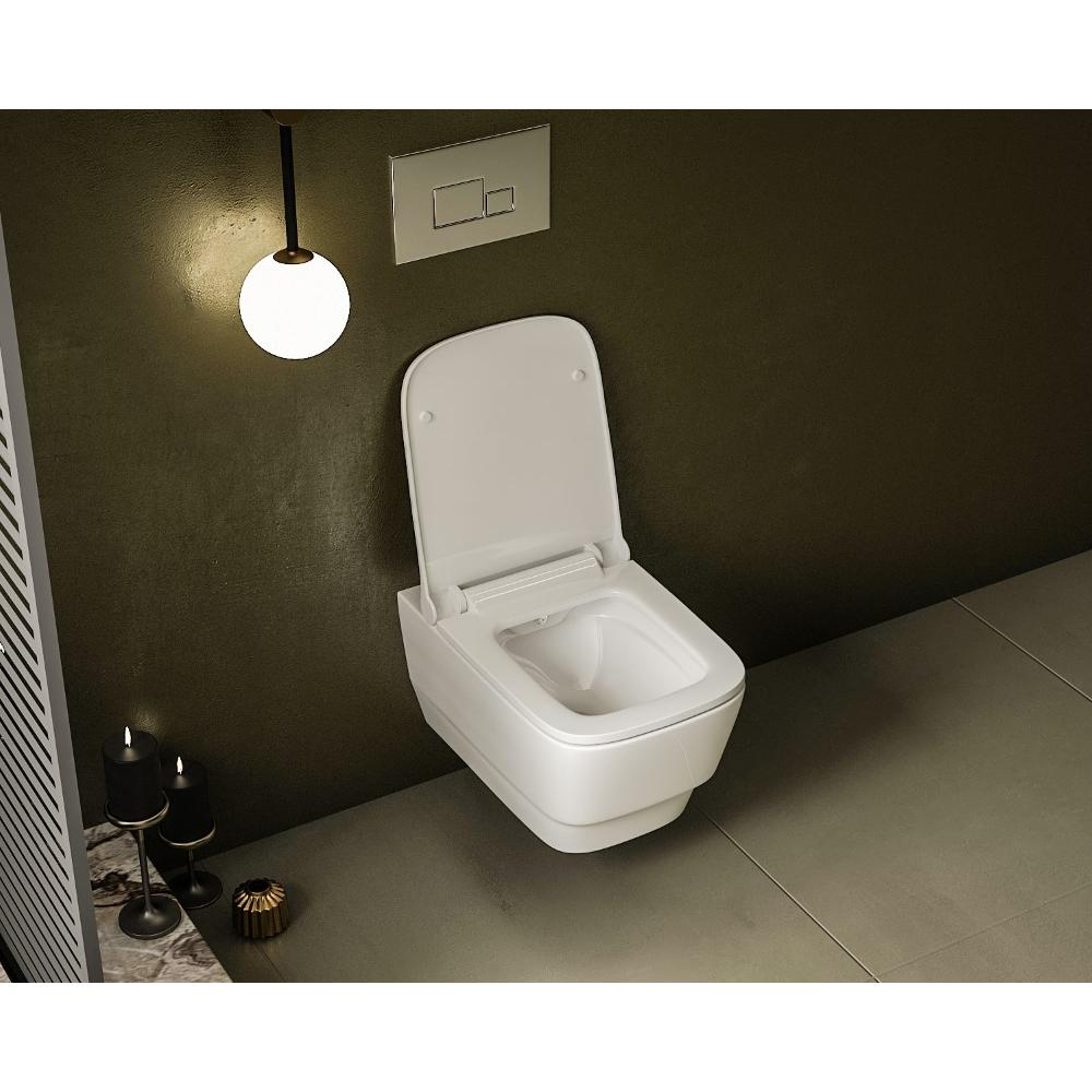 Унитаз подвесной с функцией биде Boheme Bello 971-2-W, белый глянец