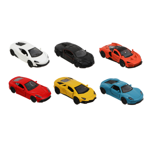 ИГРОЛЕНД Машинка инерционная "Автогонка", металл, 10,8х4,6х3 см, 6 диз