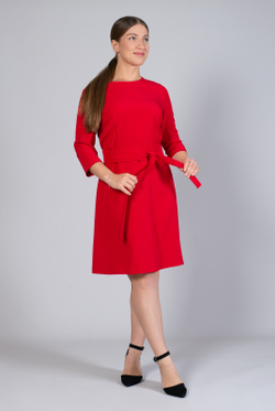 Платье женское 1398А, красный #326Кра051398А