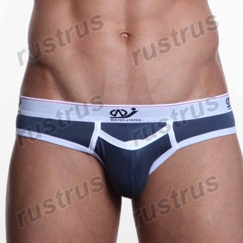 Мужские трусы брифы синие WANGJIANG WG00006