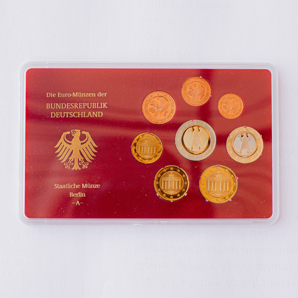 Germany 2002 Proof Coin Sets (A, D, F, G, J)