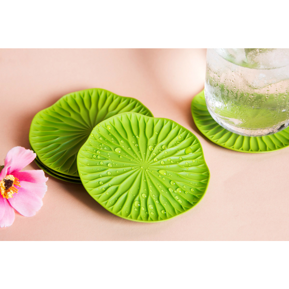 Подставки под бокалы 2 шт lotus зеленый