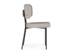 Стул на металлокаркасе Woodville Вакао латте brendy smoke 04, черный, ножки черные