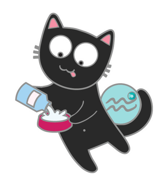 Брошка-значок "Знак Зодиака Котоводолей"