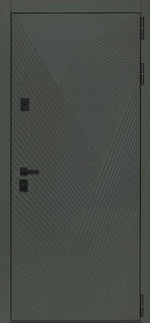 Стальная дверь «Vertu» с зеркалом (адаптивная замковая часть).