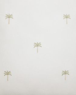 ZARA HOME НАВОЛОЧКА ИЗ САТИНА С ВЫШИВКОЙ, ЗОЛОТОЙ