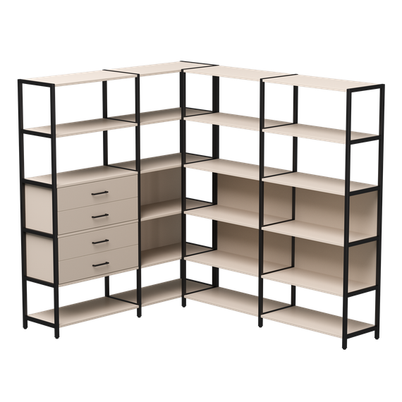 Набор стеллажных систем №17 Everprof EVO 1635x2020x1840