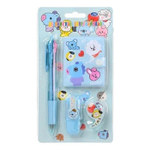 Канцелярский набор Basir с цветным текстовыделителем, 3-ех цветной ручкой, скотчем и блокнотом, серия "Животные", ассорти, 19.7*11 см