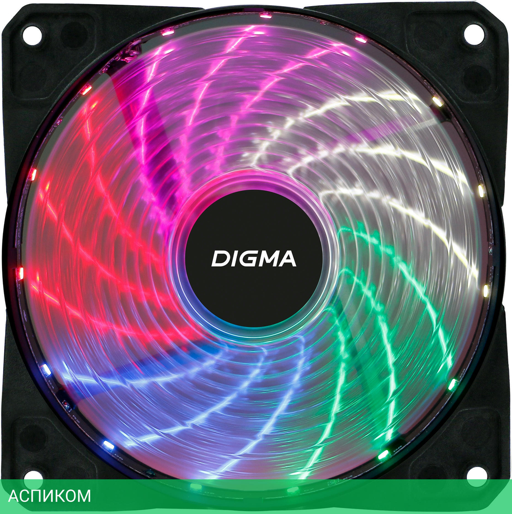 Вентилятор для корпуса Digma DFAN-FRGB2