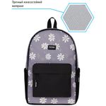 Рюкзак Berlingo Casual Chamomile black 39,5х27х13см, 500 гр., 1отд. 3карм, уплотненная спинка