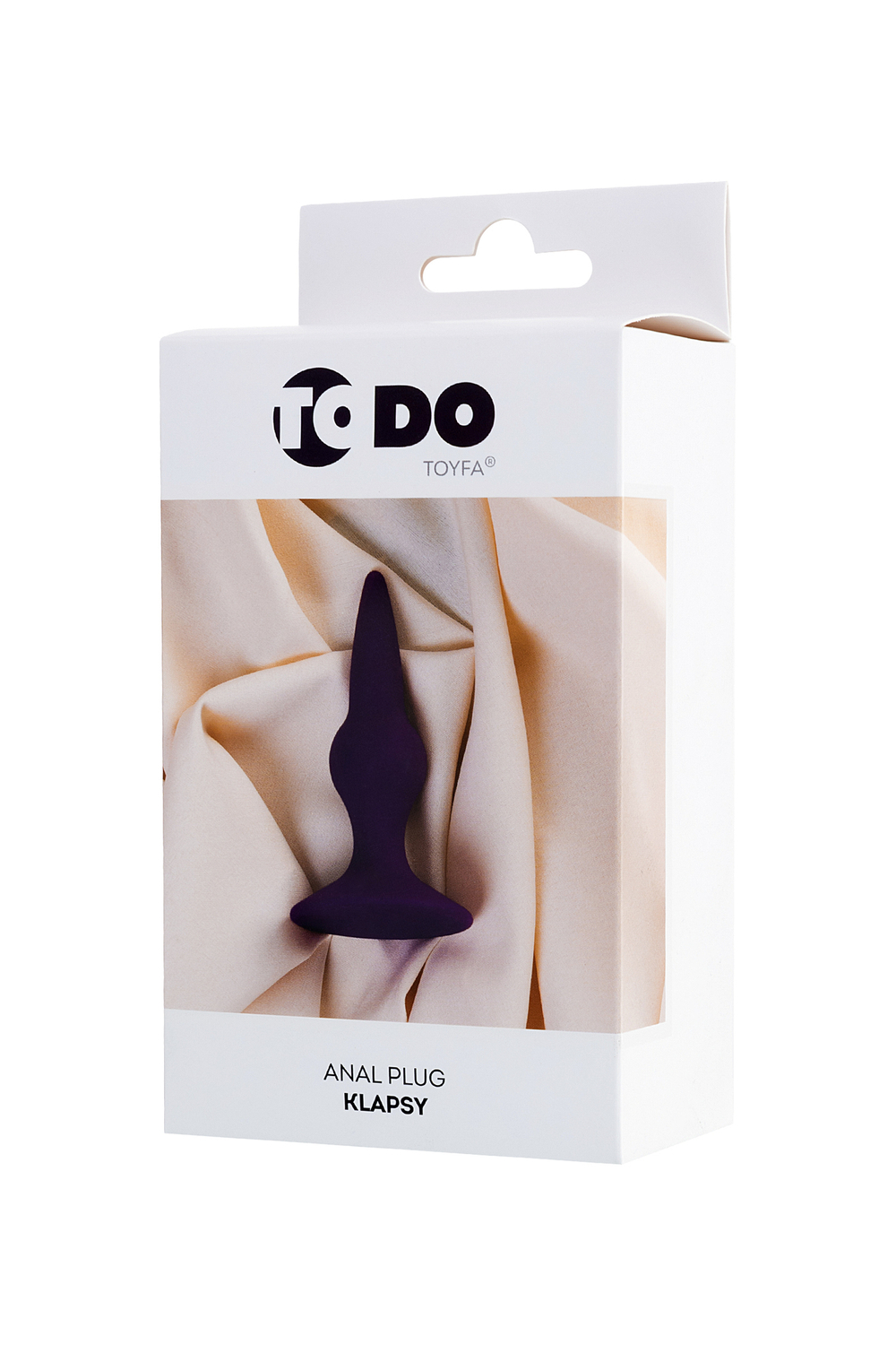 Анальная втулка ToDo by Toyfa Klapsy, силикон, фиолетовая, 10,5 см, Ø 3 см