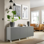 Комбинация для хранения - IKEA BESTÅ/BESTA/БЕСТА/БЕСТО ИКЕА, 180x42x74 см, серый
