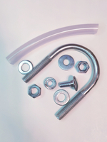 Кронштейн напольный регулируемый Кайрос САР2 на хомуте (стойка 200 мм) для алюм и биметалл радиаторов