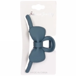 Заколка-краб для волос на блистере «Style Matte», бантик, микс 6 цветов, 11см