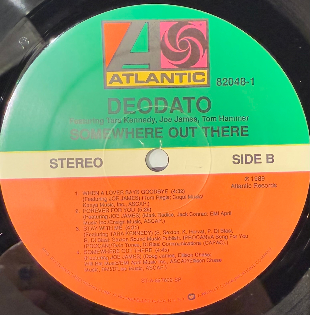 Виниловая пластинка Deodato Featuring Tara Kennedy, Joe James, Tom Hammer ‎– Somewhere Out There LP