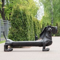 Садовая скамейка Такса Клякса большая