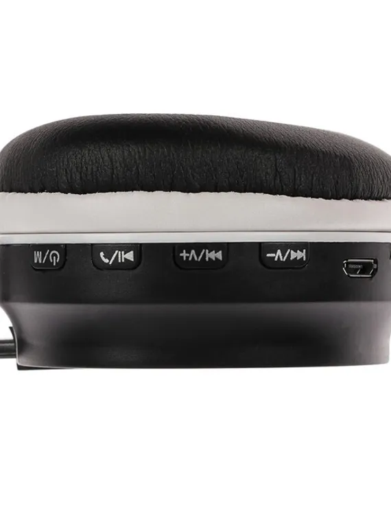 Наушники беспроводные LuazON HQ-3, складные, микрофон, microSD, черно-белые