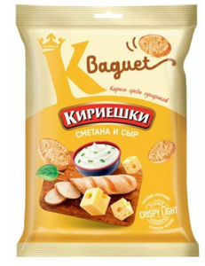 Сухарики Кириешки Baguet, со вкусом сметаны и сыра, 50 г