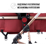 Коляска Belecoo/Luxmom 530-W 2в1 Тёмно-серый текстиль