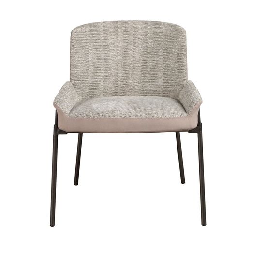 Стул 4171 из серой ткани и коричневого бархата Испания