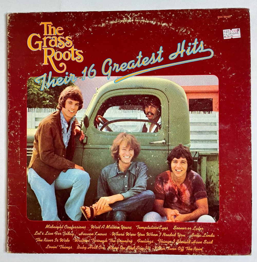Винтажная виниловая пластинка LP The Grass Roots Their 16 Greatest Hits (USA 1971)
