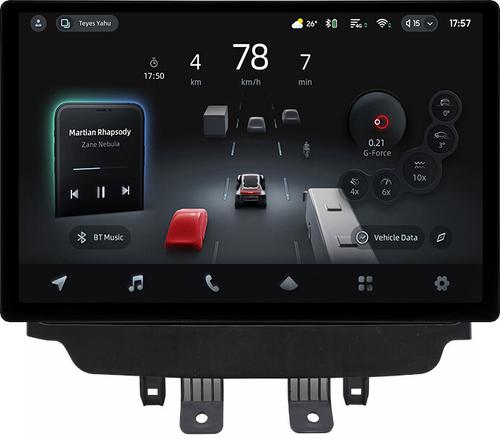Магнитола для Mazda CX-3 2014-2023 (ШГУ монохром) - Teyes CC4-PRO монитор 13" 2K QLED на Android 13, Быстрейшая, Snapdragon 778G, ИИ, CarPlay, DSP, 4G SIM-слот