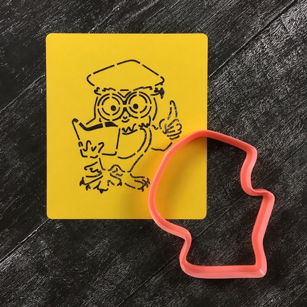 Сова №34 ученая с книгой