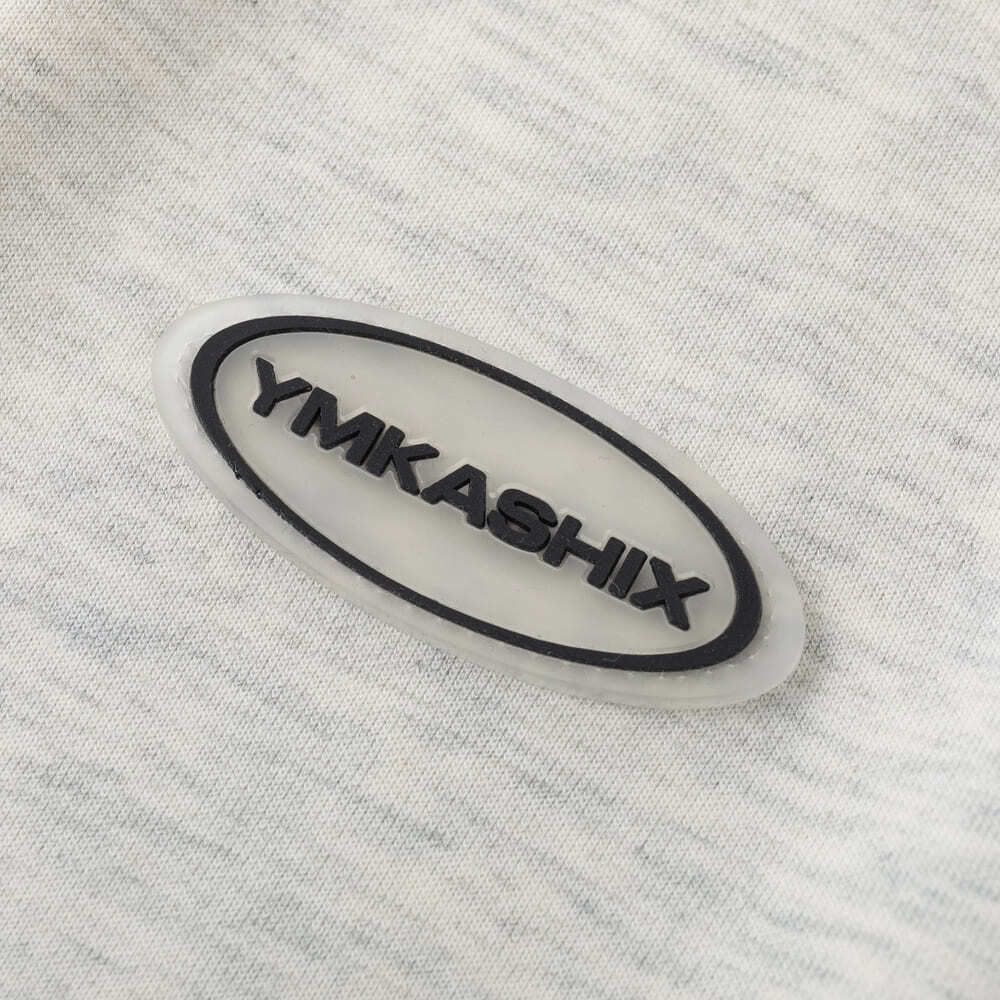 Футболка Ymkashix New City серый меланж / изумрудная