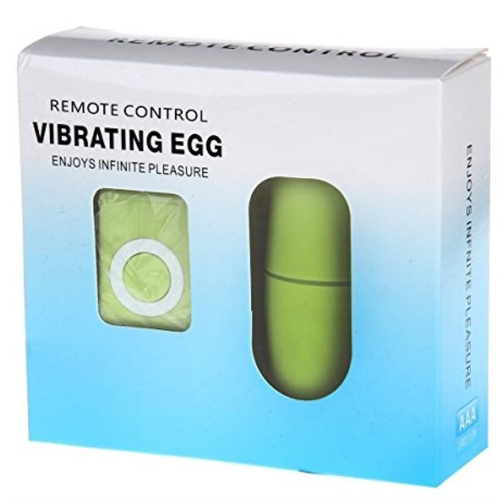 Вибро яйцо с дистанционным пультом управления Vibrating Eggs Remote Control mp3 (зеленый) (Цвет: зеленый)