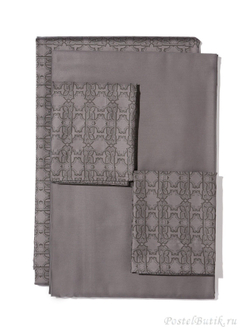 Постельное белье семейное Roberto Cavalli Basic серое