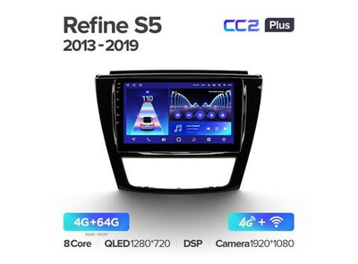 Магнитола Teyes CC2 Plus 4-64 JAC Refine S5 2013 — 2019 9.0"