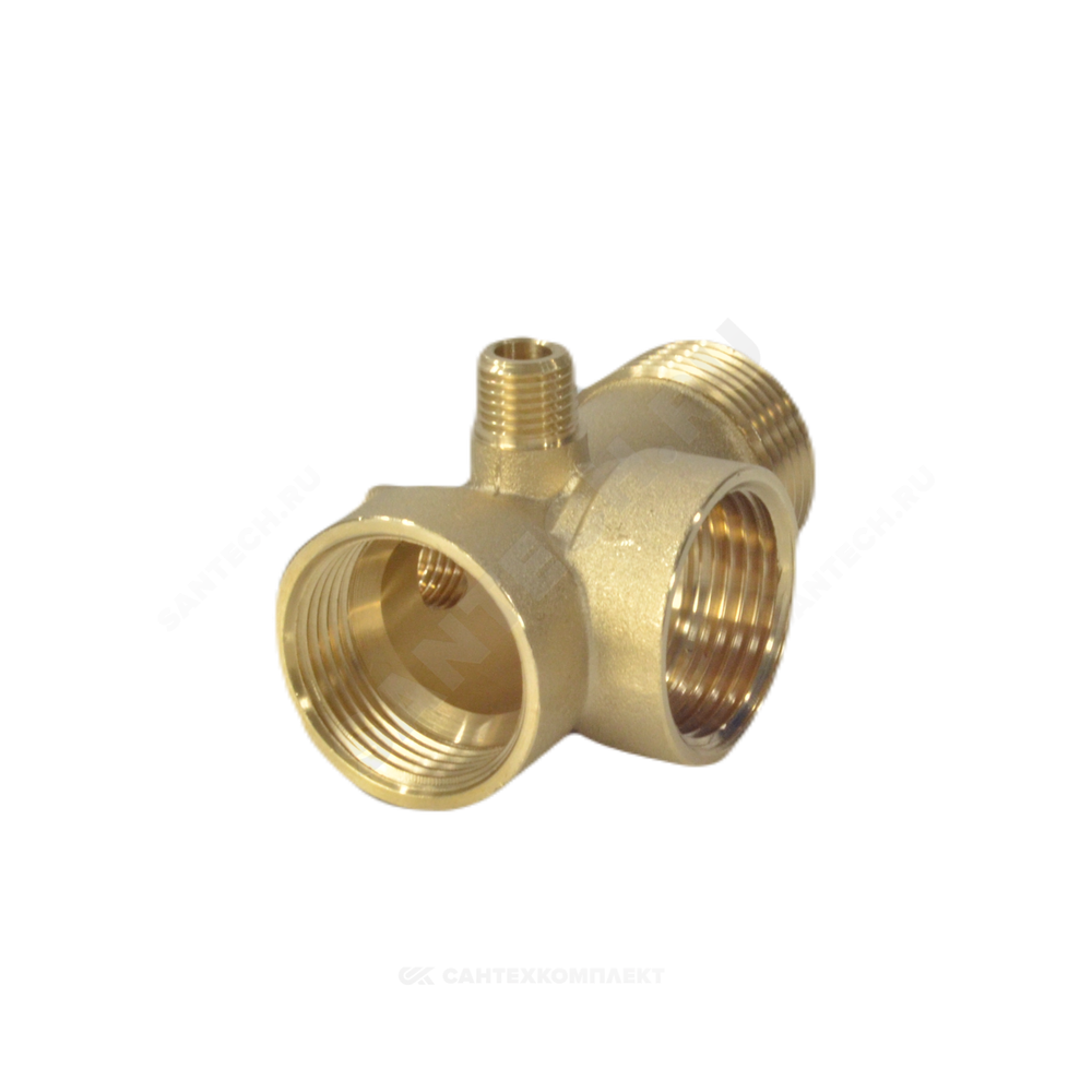 Штуцер пятивыводной латунь R5V 3x1"+2x1/4" удлиненный Джилекс 9006