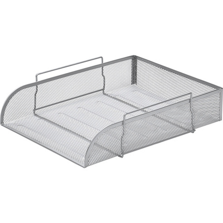 Лоток горизонтальный для бумаг Attache 83x340x268мм металл сетка серебро
