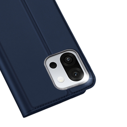 Чехол книжка из PU кожи синего цвета от Dux Ducis для смартфона OnePlus 13T и 13S, серия Skin Pro Series Case