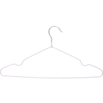 Плечики металлические нескользящие с полимерным покрытием 10шт «ТАРТИТАН», цвет сиреневый, 40см (Селфи)