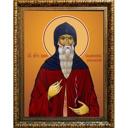 Шио (Симеон) Мгвимский преподобный. Икона на холсте.