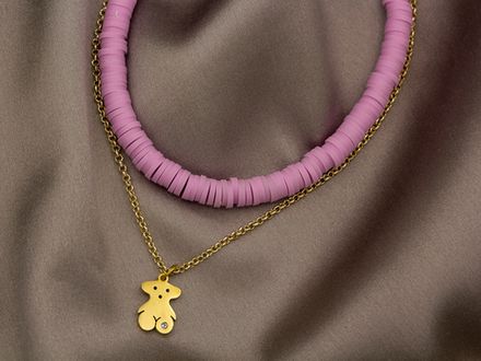 Нить каучуковых бусин 6мм