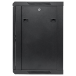 Шкаф настенный 19" TERACOM PRO 12U 600x450 мм дверь стеклянная с замком-ручкой чёрный