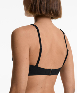 OYSHO Топ бикини халтер из ткани пике на запахе, черный