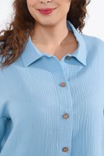 Блузка (рубашка) Виола-3 Виотекс ГОЛУБОЙ