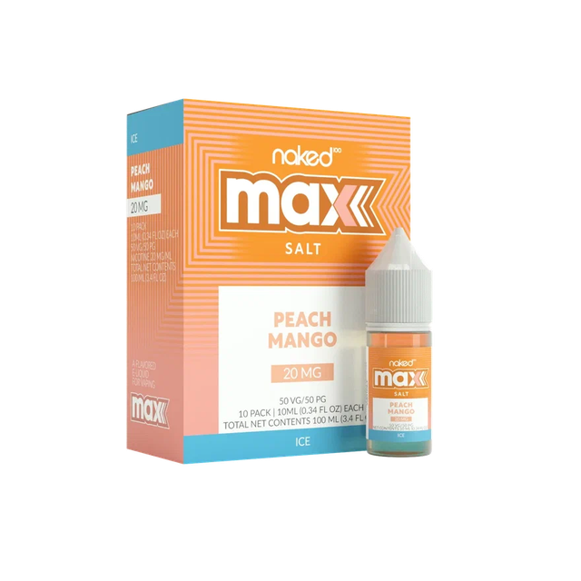 Naked Max Salt 10 мл - Ice Peach Mango (20 мг)