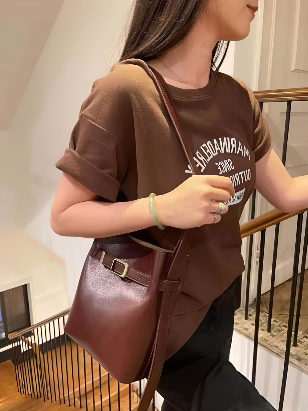 сумка женская натуральная кожа через плечо кросс боди маленькая