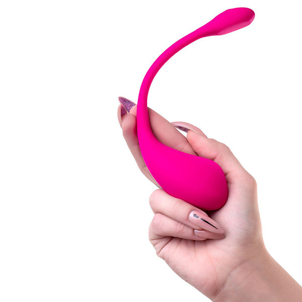 Розовое силиконовое виброяйцо 18см с управлением через приложение Lovense Lush 2 Smart Vibrating Egg Pink LE-03