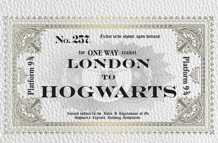 Блокнот. Гарри Поттер. Билет на Хогвартс-экспресс
