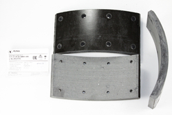 Накладка тормозная а/м ПАЗ мост "КАНАШ": (свер./не раст./цвет чёрный/ширина 100мм/ ремонтная) ФРИТЕКС