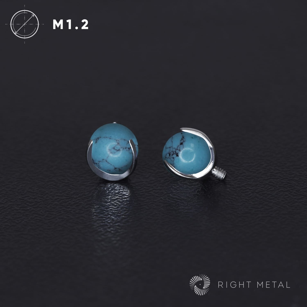 Ball 3-Prongs 3мм/4мм/5мм Turquoise