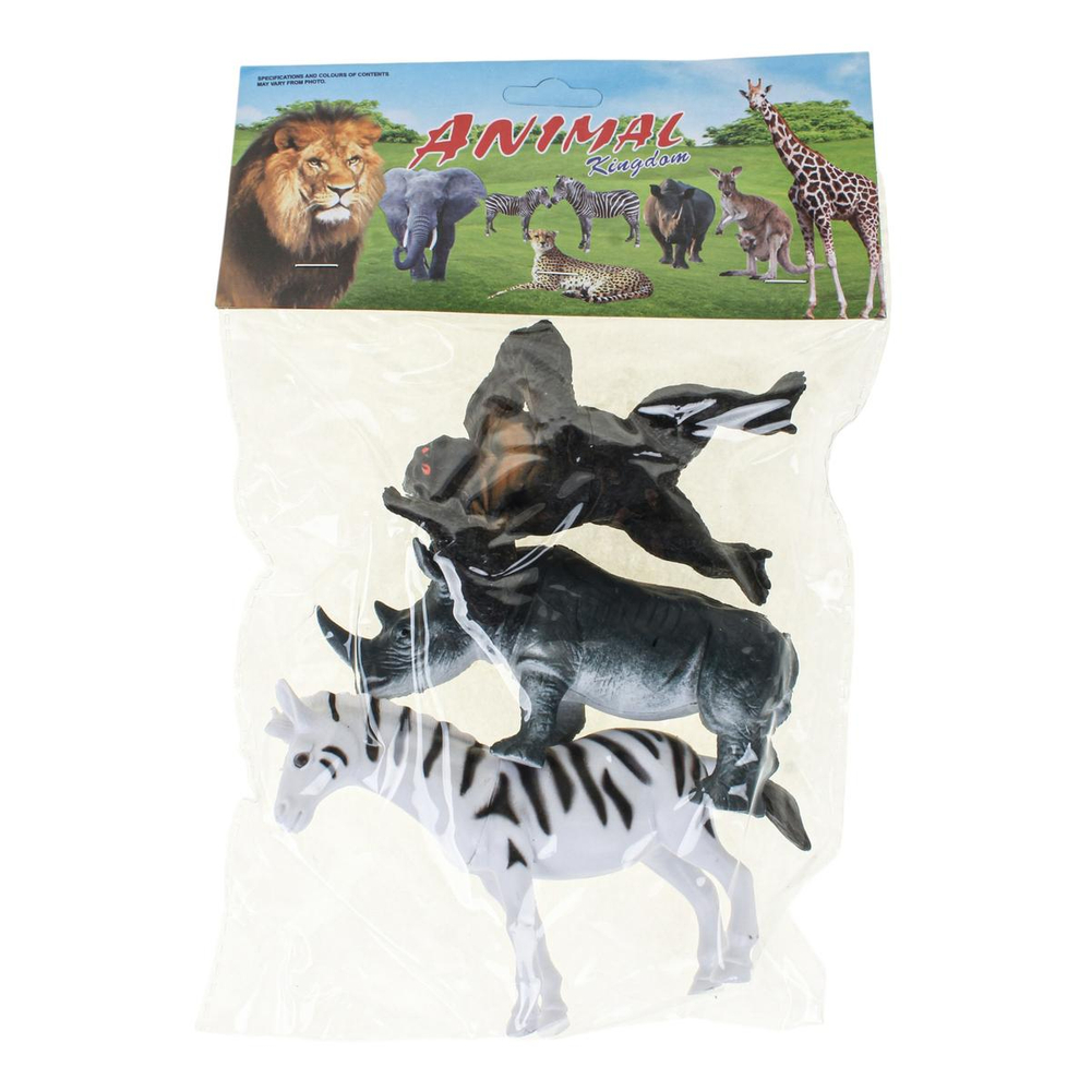 Набор диких животных 3шт, пакет DY618-31
